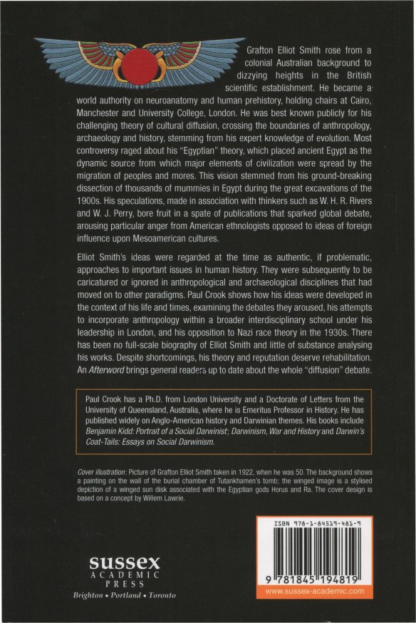 Grafton Elliot Smith, Egyptology and the Diffusion of Culture